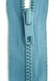 Z4906 YKK 46cm Dusky Blue Cotton-Closed End Zip No.2 Metal Teeth