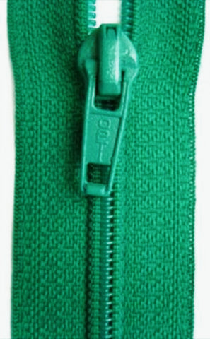 Z4930 36cm Jade Green Optilon Nylon No.5 Open End Zip