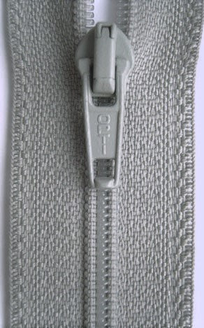 Z4986 41cm Pale Grey Optilon Nylon No.5 Open End Zip