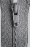 Z5336 36cm Mid Grey Optilon Nylon No.5 Open End Zip