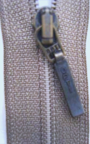 Optilon 14cm Putty Grey Nylon No.3 Closed End Zip