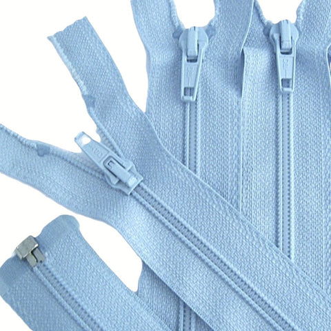 46cm pale blue nylon open end zip – Optilon No.5 sewing zip