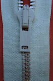 51cm Dull Sky Blue Cotton & Coloured Metal Teeth No.3 Open End Zip