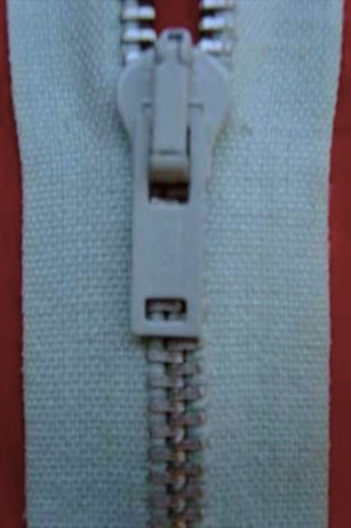 51cm Dull Sky Blue Cotton & Coloured Metal Teeth No.3 Open End Zip