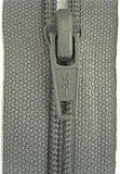 56cm Putty Grey Nylon No.5 Open End Zip