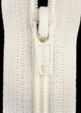 58cm Ivory Nylon No.5 Open End Zip