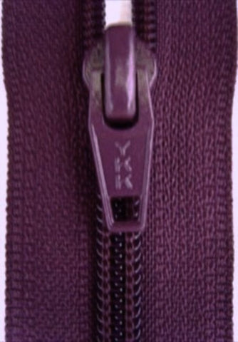 YKK 58cm Damson Nylon No.5 Open End x 5 Zips