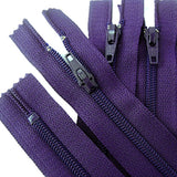YKK 56cm Deep Purple Nylon No.3 Closed End Zip