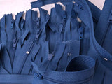 Z3133 18cm Dusky Royal Blue Nylon No.3 Closed End Zip