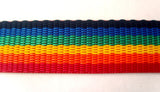 WEB Rainbow 38mm Mixed Colour (Pride) Polypropylene Webbing