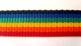 WEB Rainbow 50mm Mixed Colour (Pride) Polypropylene Webbing