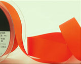 R8097 25mm Tango Orange Polyester Grosgrain Ribbon by Berisfords