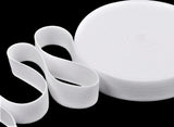 EW04 25mm White Woven Flat Elastic.