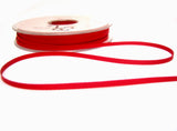 R9007 3mm Red Polyester Grosgrain Ribbon