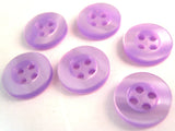 B7190 11mm Lilac Pearlised Polyester 4 Hole Button