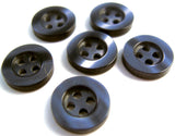B11728 9mm Navy Pearlised Polyester 4 Hole Button