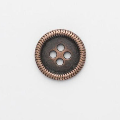B7606 8mm Bronze Metal 4 Hole Button