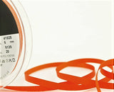 R8022 6mm Tango Orange Polyester Grosgrain Ribbon by Berisfords