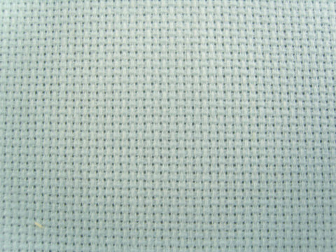 Aida 100% Cotton Needlework Fabric, Pale Blue 14 Count, 25cm x 33cm - Ribbonmoon