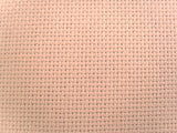 Aida 100% Cotton Needlework Fabric, Pale Rose Pink 14 Count, 25cm x 33cm - Ribbonmoon