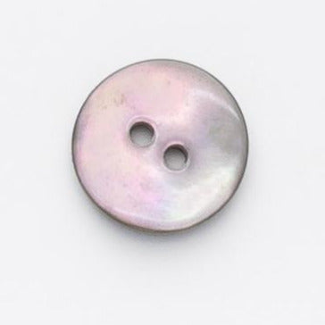 B18163 18mm Grey Akoya Shell 2 Hole Button