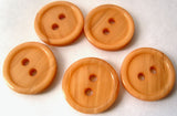 B0010 14mm Peach Brown 2 Hole Button - Ribbonmoon