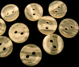 B15835 11mm Tonal Ivory and Bridal White 2 Hole Button