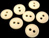 B0044 13mm Bridal White Matt Nylon 2 Hole Button