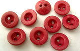 B0052 12mm Raspberry Pink 2 Hole Button - Ribbonmoon