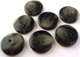 B0099 15mm Black and Grey 2 Hole Button - Ribbonmoon