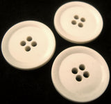 B0105C 26mm Ceramic White Faux Ceramic 4 Hole Buttons - Ribbonmoon