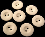 B0128 15mm Brilliant White Matt 2 Hole Button - Ribbonmoon