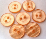 B15061 13mm Tonal Peach Shimmery Polyester 2 Hole Button