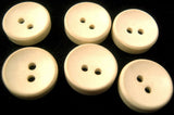 B0305 14mm Natural White Chunky 2 Hole Button - Ribbonmoon