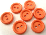 B0312 12mm Deep Apricot 2 Hole Button - Ribbonmoon