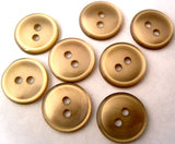 B12891 14mm Tonal Beige Polyester Shirt Type 2 Hole Button