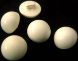 B10256 12mm Natural White Glossy Half Ball Shank Button