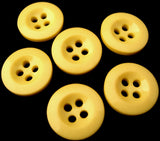 B0396 16mm Deep Primrose 4 Hole Trouser or Brace Type Button - Ribbonmoon