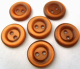B0447 14mm Pale Mid Brown Polyester 2 Hole Button - Ribbonmoon