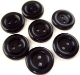 B0449 14mm Deep Navy Polyester 2 Hole Button - Ribbonmoon