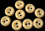 B0541 11mm Antique Deep Cream Glossy 2 Hole Button