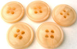 B0606 17mm Tonal Pale Peach 4 Hole Button - Ribbonmoon