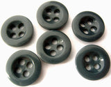 B0698 14mm Deep Slate Blue 4 Hole Trouser or Brace Type Button - Ribbonmoon