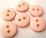 B0733 12mm Pale Pink Bone Sheen 2 Hole Button - Ribbonmoon