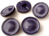 B0752 19mm Lupin Purple Glossy Shank Button with a Domed Centre - Ribbonmoon