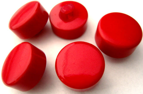 B0759 16mm Red Very Chunky Glossy Shank Button - Ribbonmoon