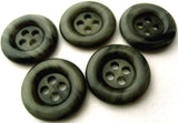 B0816 19mm Tonal Smoke Greys  Shimmery 4 Hole Button - Ribbonmoon