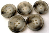 B0898 20mm Mixed Greys 4 Hole Nylon Button with a Soft Sheen - Ribbonmoon