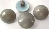 B0901 15mm Mid Grey Domed Honeycomb Shank Button - Ribbonmoon