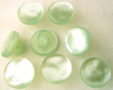B0962 10mm Pale Mint Green Polyester Shank Button - Ribbonmoon